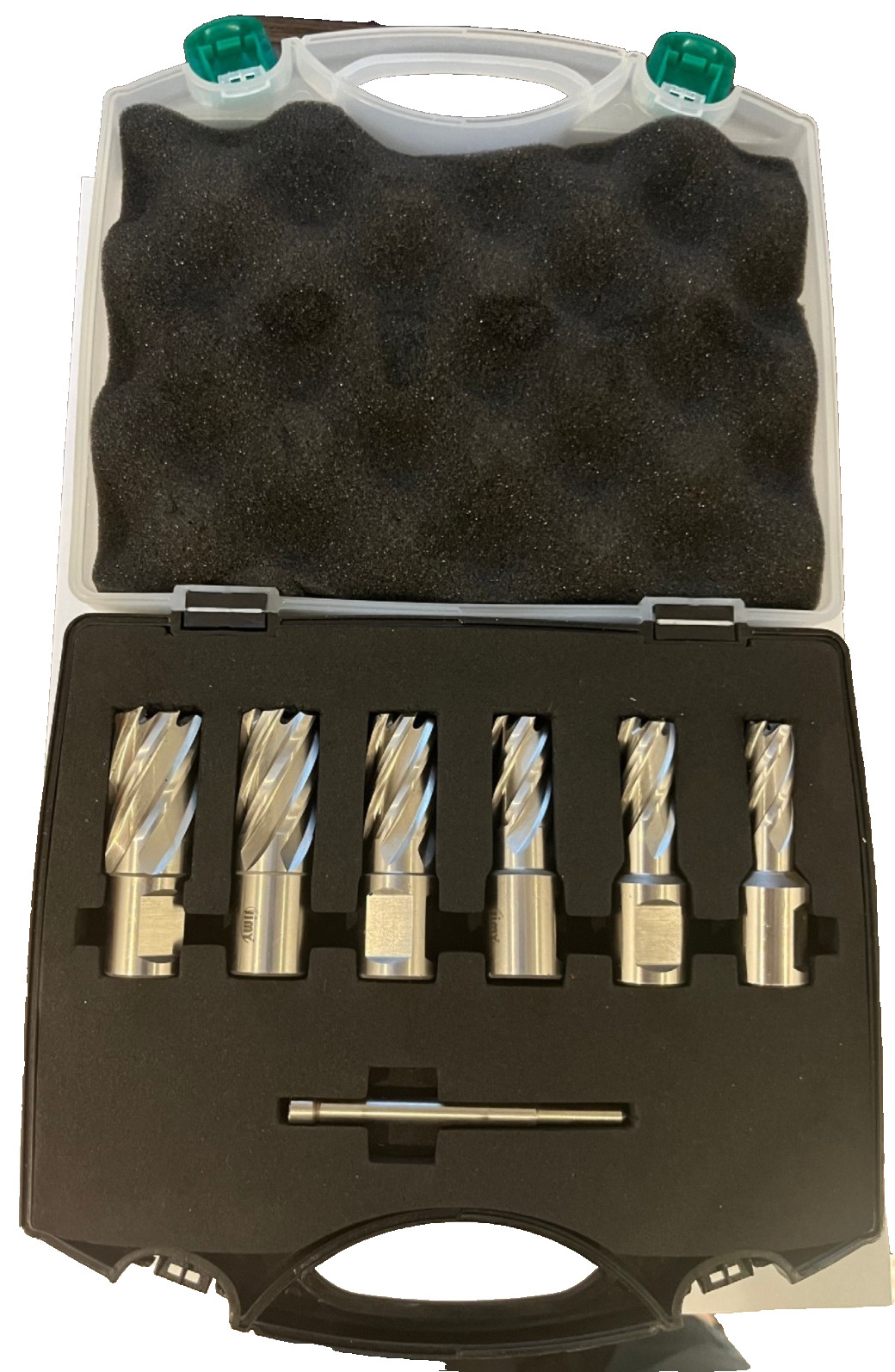 jimy Annular Cutter Kit 7pc 61.110.07 boring tool Chrome Finish Silver HSS Other