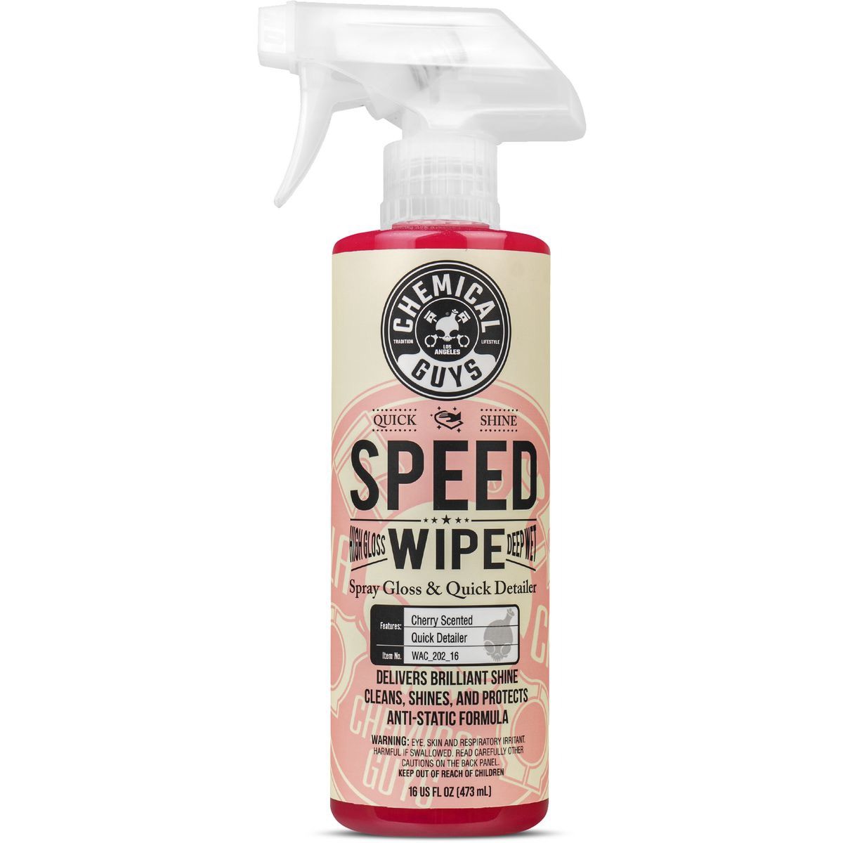 Chemical Guys Speed Wipe Quick Detailer 473ml - WAC_202_16 Auto
