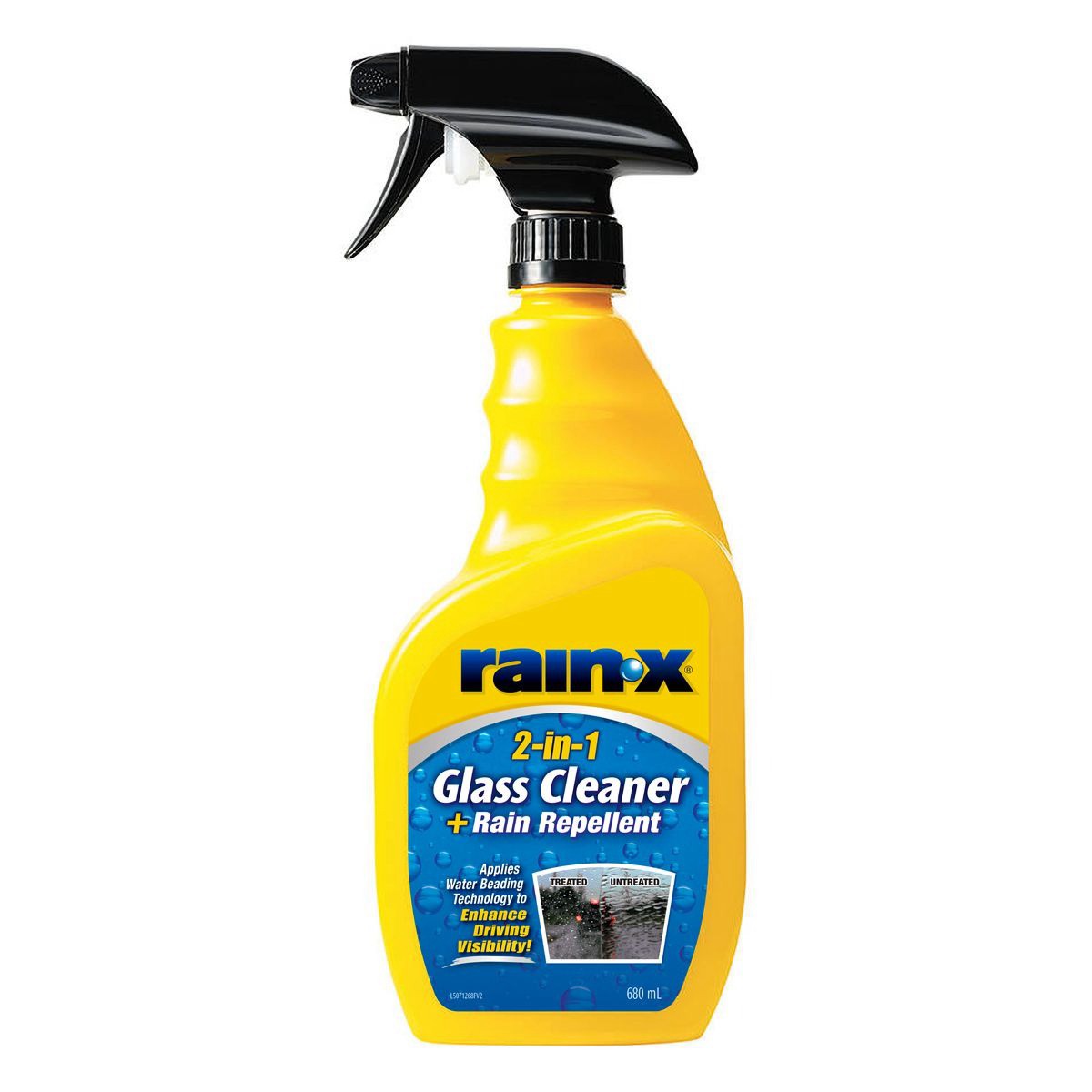 Rain-X 2-In-1 Glass Cleaner + Rain Repellent 680ml - 5071268 Workshop Tool