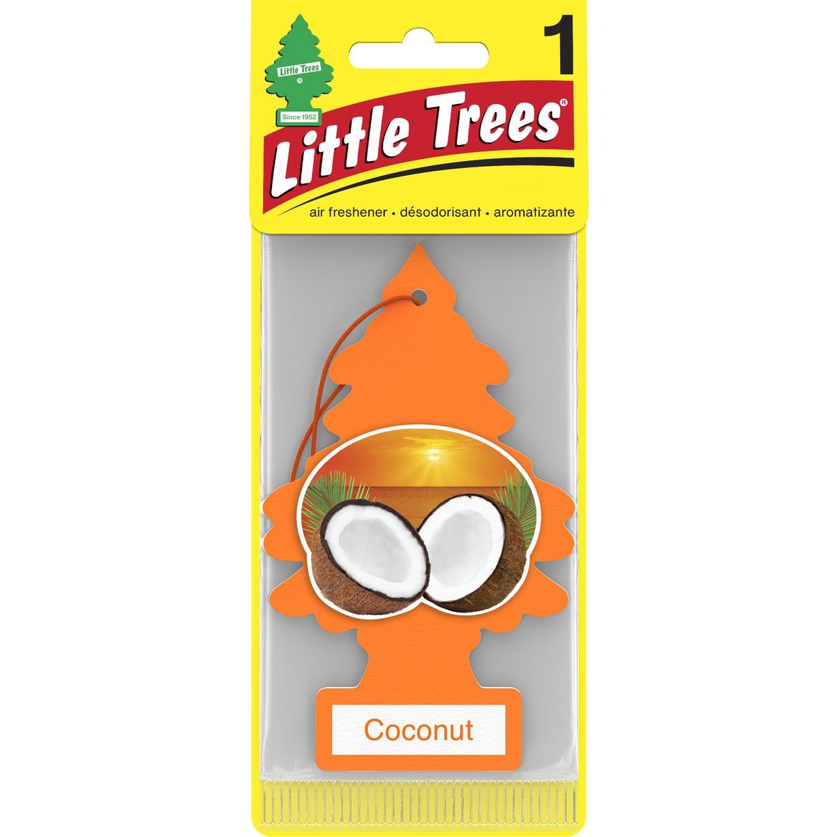 Little Trees Car Air Freshener - Coconut 1pc - U1P-10317 Hardware