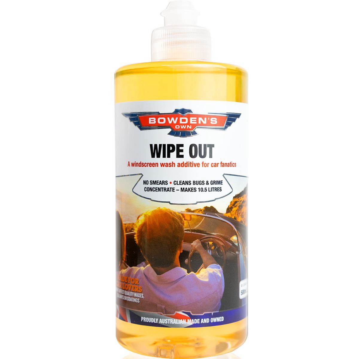 Bowden's Own Wipe Out Windscreen Wash Additive 500mL - BOWOUT500 Car Service