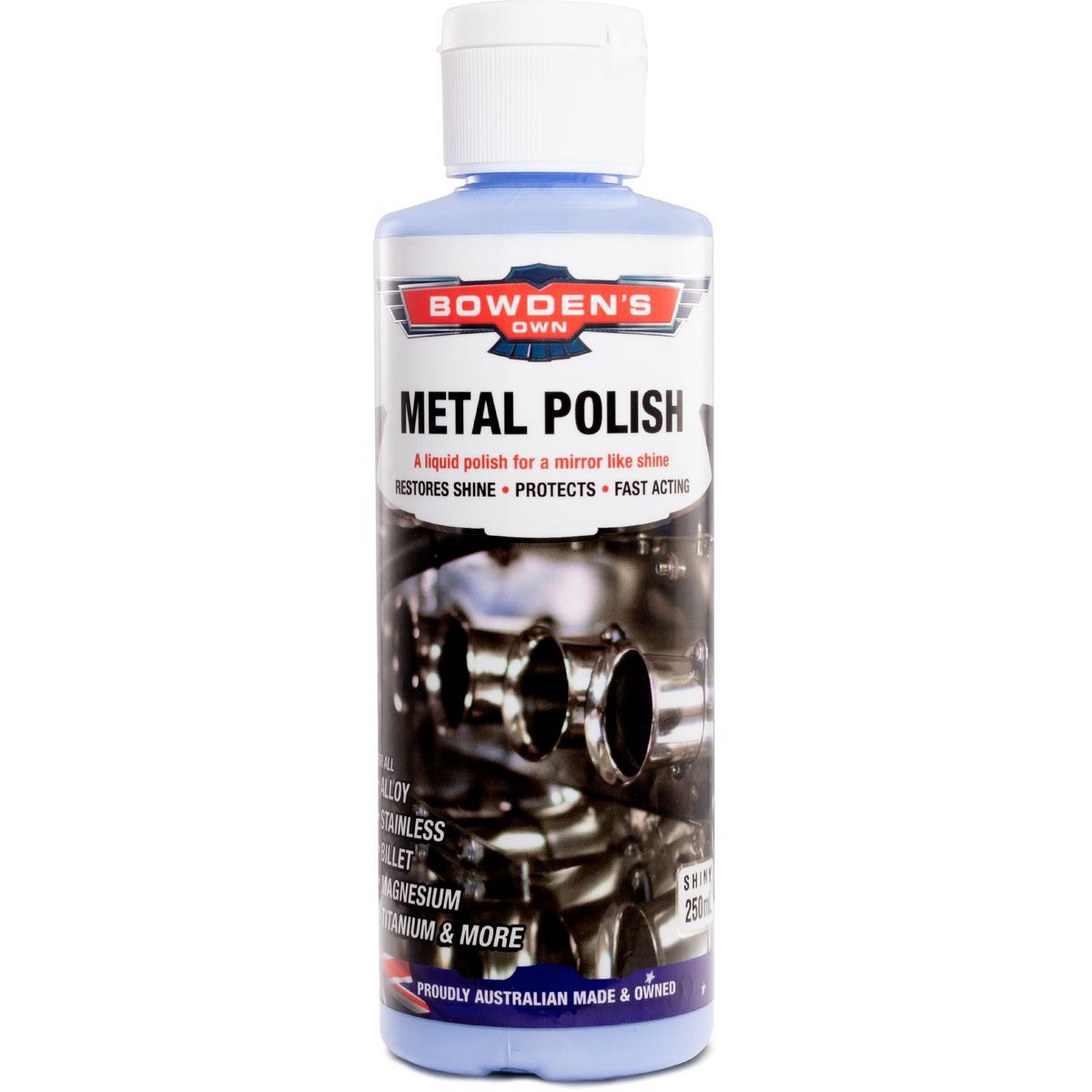 Bowden's Own Liquid Metal Polish 250ml - BOMP Car Interior Workshop Tool