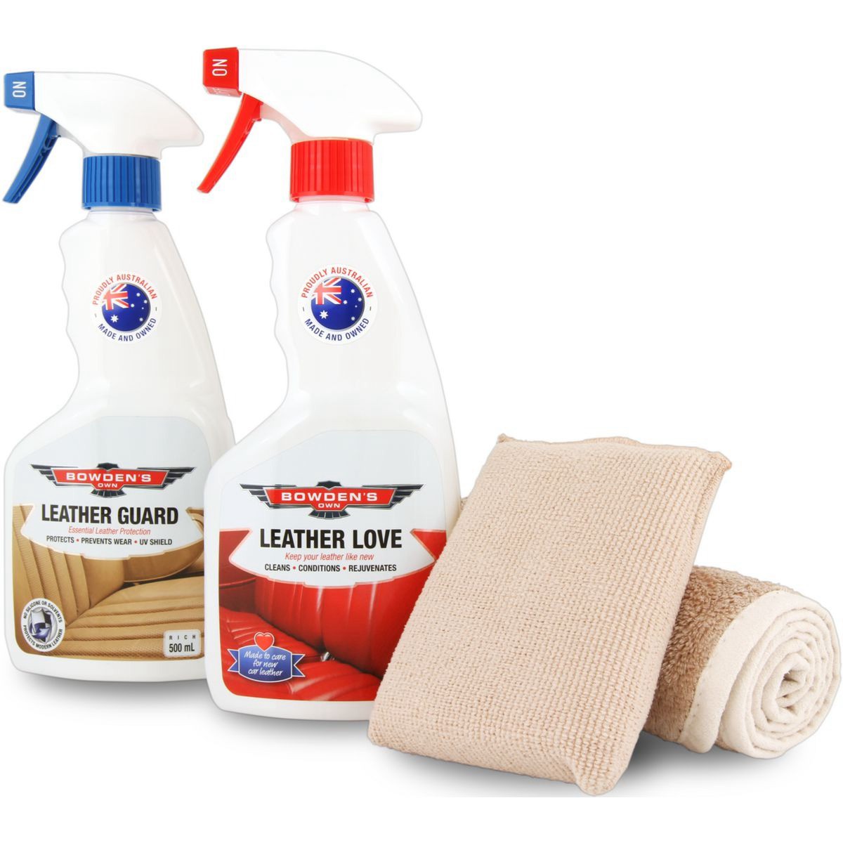 Bowden's Own Leather Clean & Protect Pack - BOLP Car Interior Workshop Tool