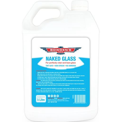 Bowden's Own Naked Glass Cleaner 5L - BONG5L Workshop Tool