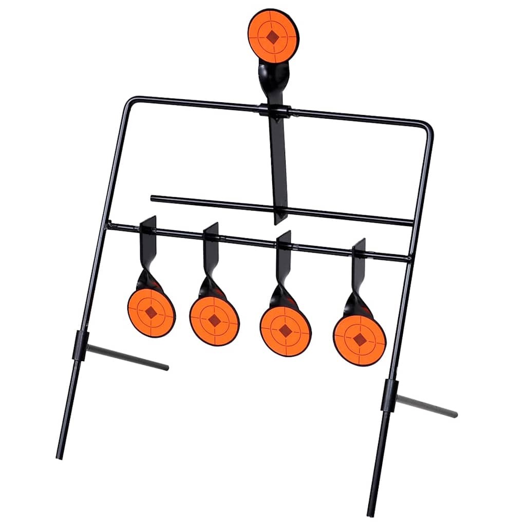 vidaXL 90830 Auto Reset Rotating Shooting Target Game Range 4 Targets Steel