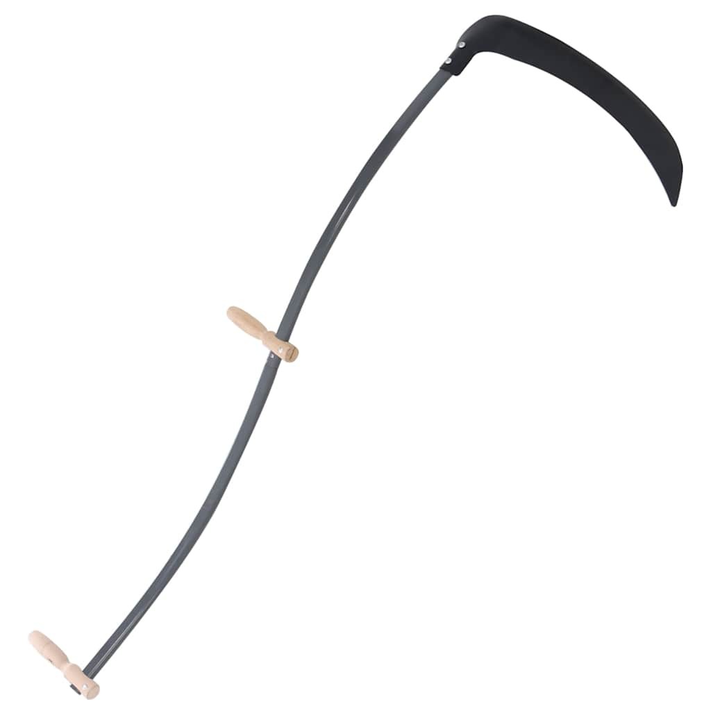 vidaXL Scythe Grass Trimmer Strimmer 145 cm 59 Centimeters Curved Shaft Steel