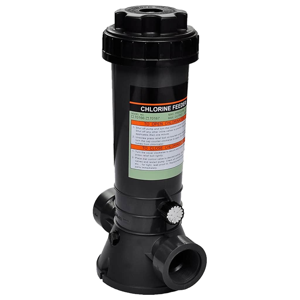 vidaXL Automatic Chlorine Feeder Swimming Pool In-line Chemical Dispenser 90350