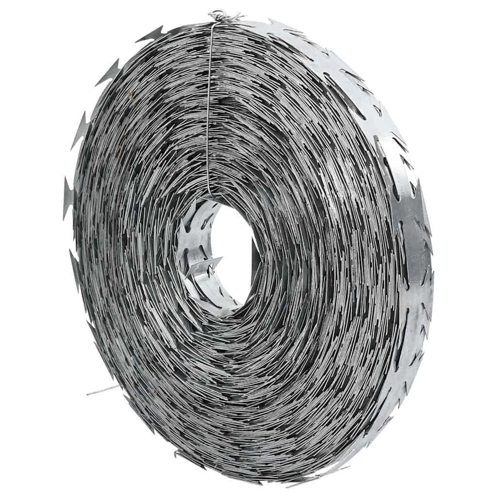 vidaXL Razor Wire Galvanised Steel Security Perimeter Outdoor Barrier 141807
