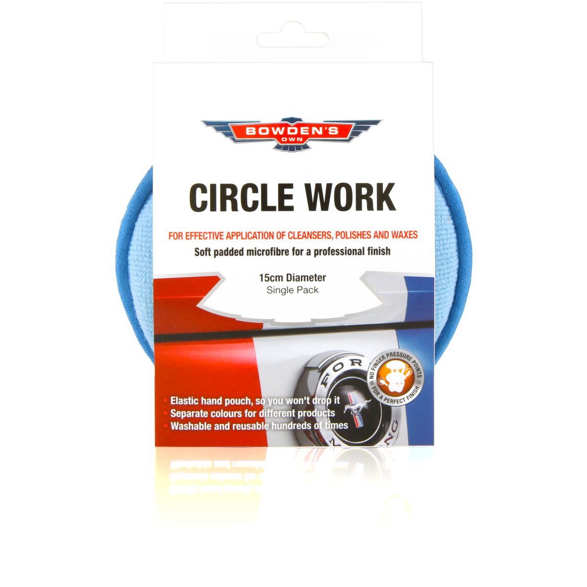 Bowden's Own Circle Work Blue Applicator Pad - BOAMP Brake Parts
