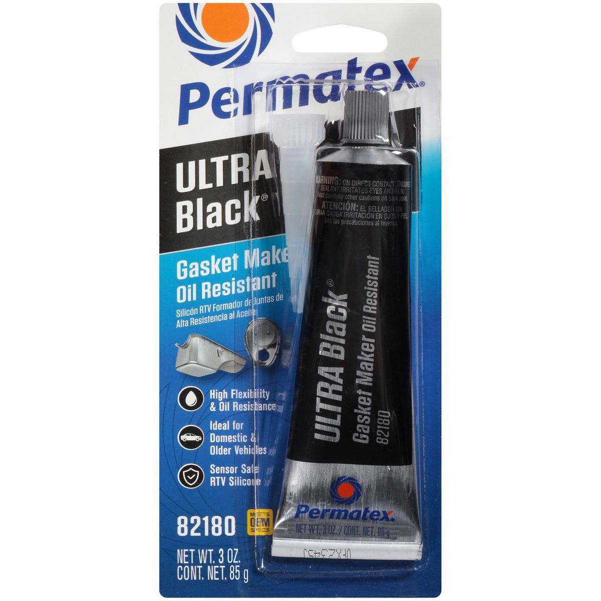 Permatex Ultra Black Max Gasket Maker RTV 85G - PX82180A Engine Part