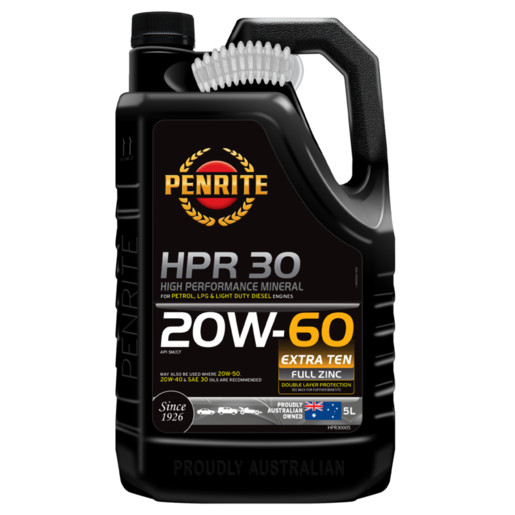 Penrite HPR 30 20W-60 Mineral Engine Oil 5L OA00460