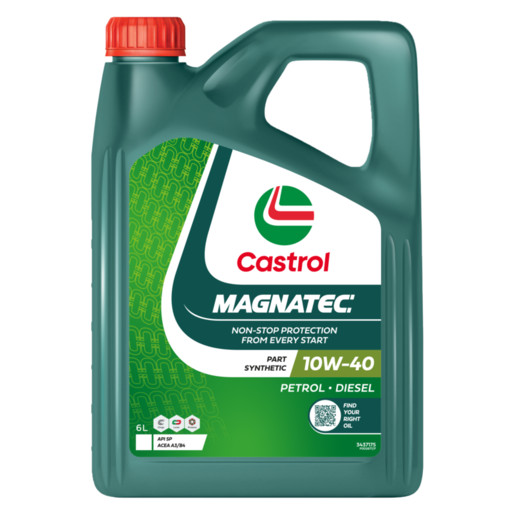 Castrol Magnatec 10W-40 Part Synthetic Engine Oil 6L 3437175 Motor Oil