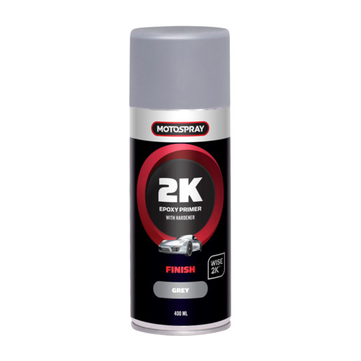 Motospray 2K Epoxy Primer Grey 400ml MS2KEPG400 Automotive Auto Paints