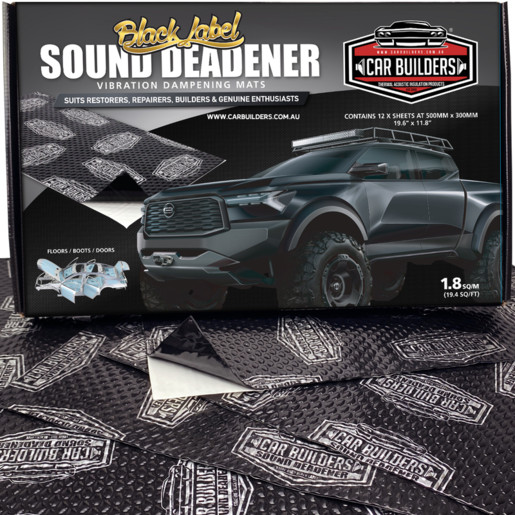 Car Builders Stage 1 Sound Deadener SDBLK 500mm x 300mm Black Automotive