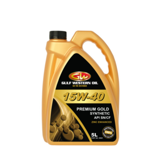 Gulf Western Premium Gold 15W-40 Semi Synthetic Engine Motor Oil 5L 30521