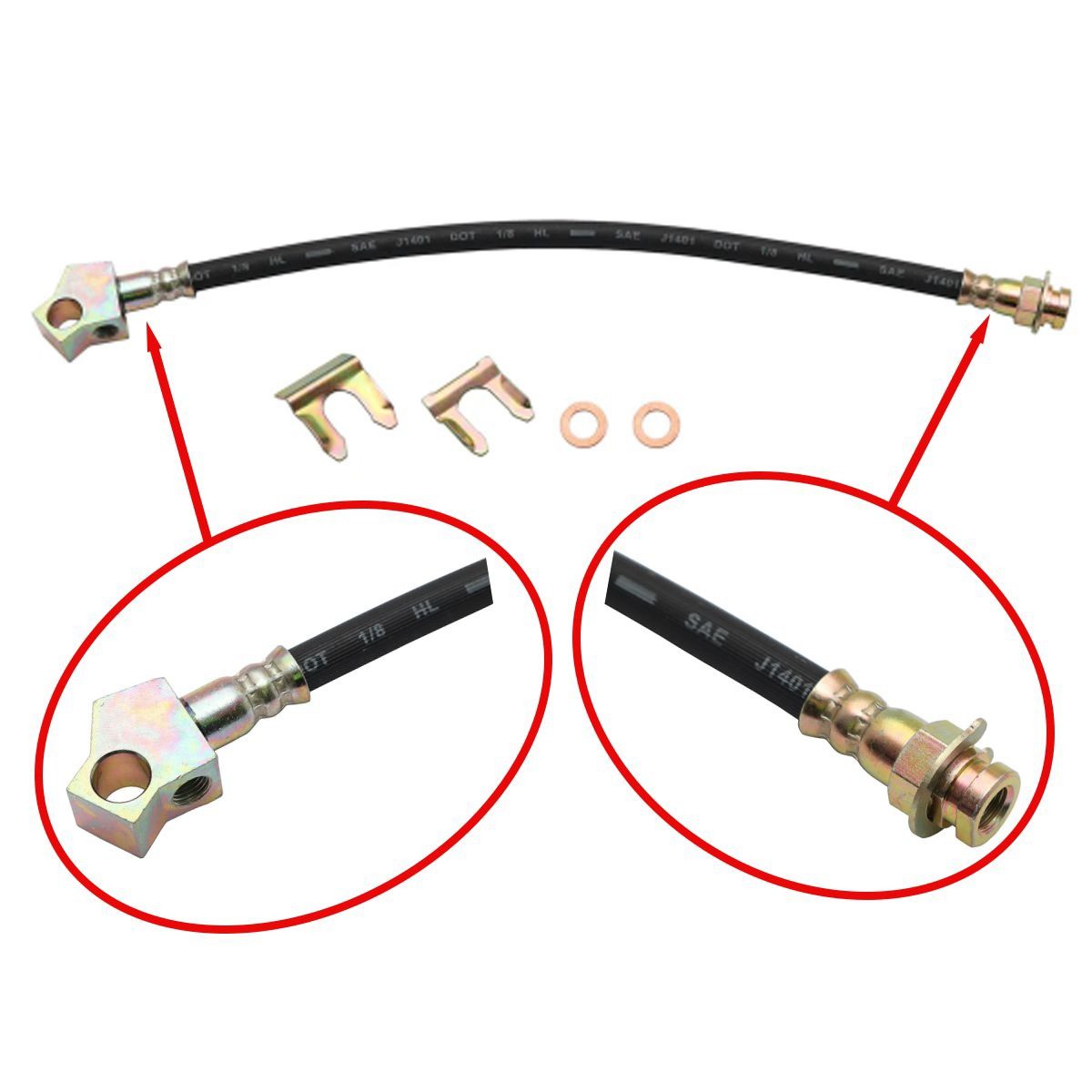 RSP Brake Hose Rear Drum 9inch XR XT XW XY XA XB - BH1045 Replacement Hose