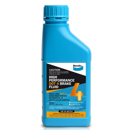 Bendix Brake Fluid . 4 500ml-BBF4-500 BBF4-500 Lubricants Cleaners