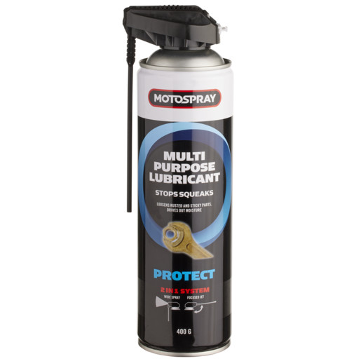 Motospray MSWD400 Multi Purpose Lubricant With Nozzle 400g Automotive
