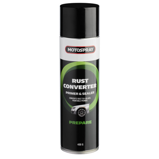 Motospray MSRC400 Rust Converter Primer & Sealer 400g Touchup Spray Paint