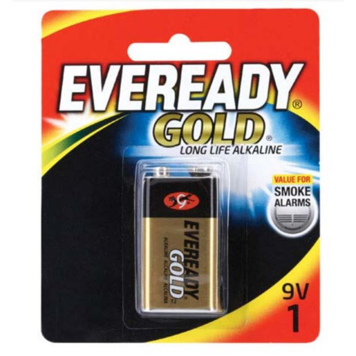 Eveready Gold Alkaline Battery 9V 1 Pack E000035500