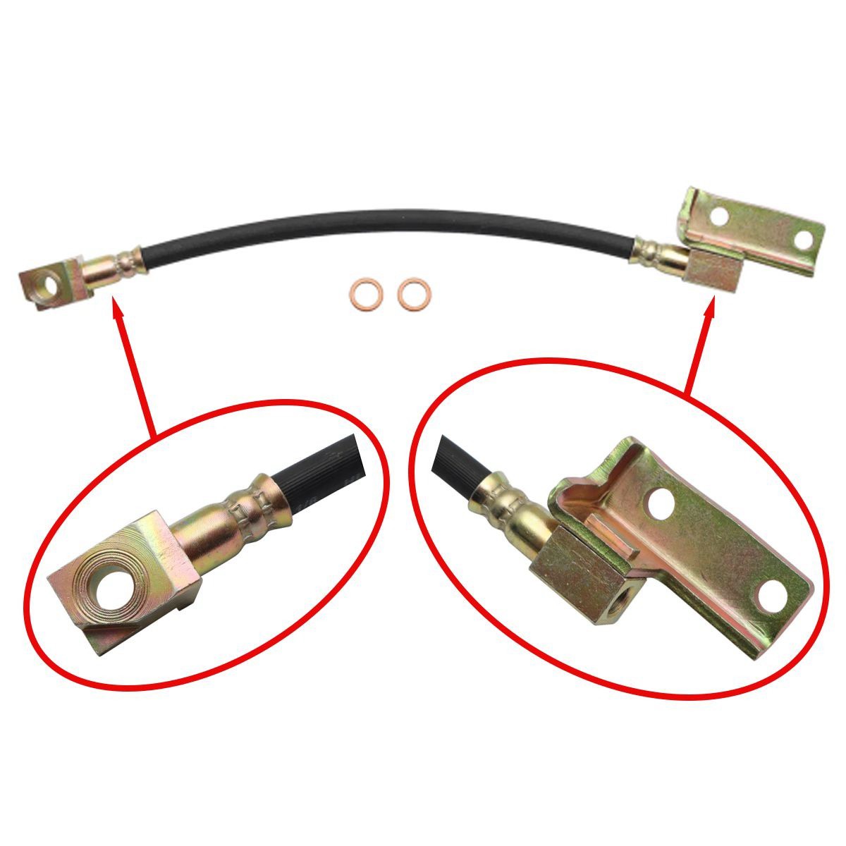 RSP Brake Hose Right Hand Front Disc Ford XW-XA ZC-ZK - BH1046 Replacement Hose