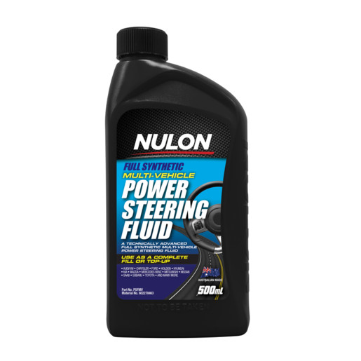 Nulon Multi-Vehicle Power Steering Full Synthetic Fluid 500ml PSFMV