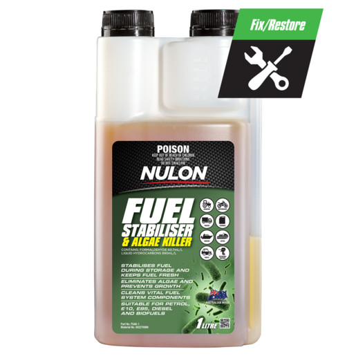 Nulon Fuel Stabiliser & Algae Killer 1L FSAK-1 Fuel Additives Treatments