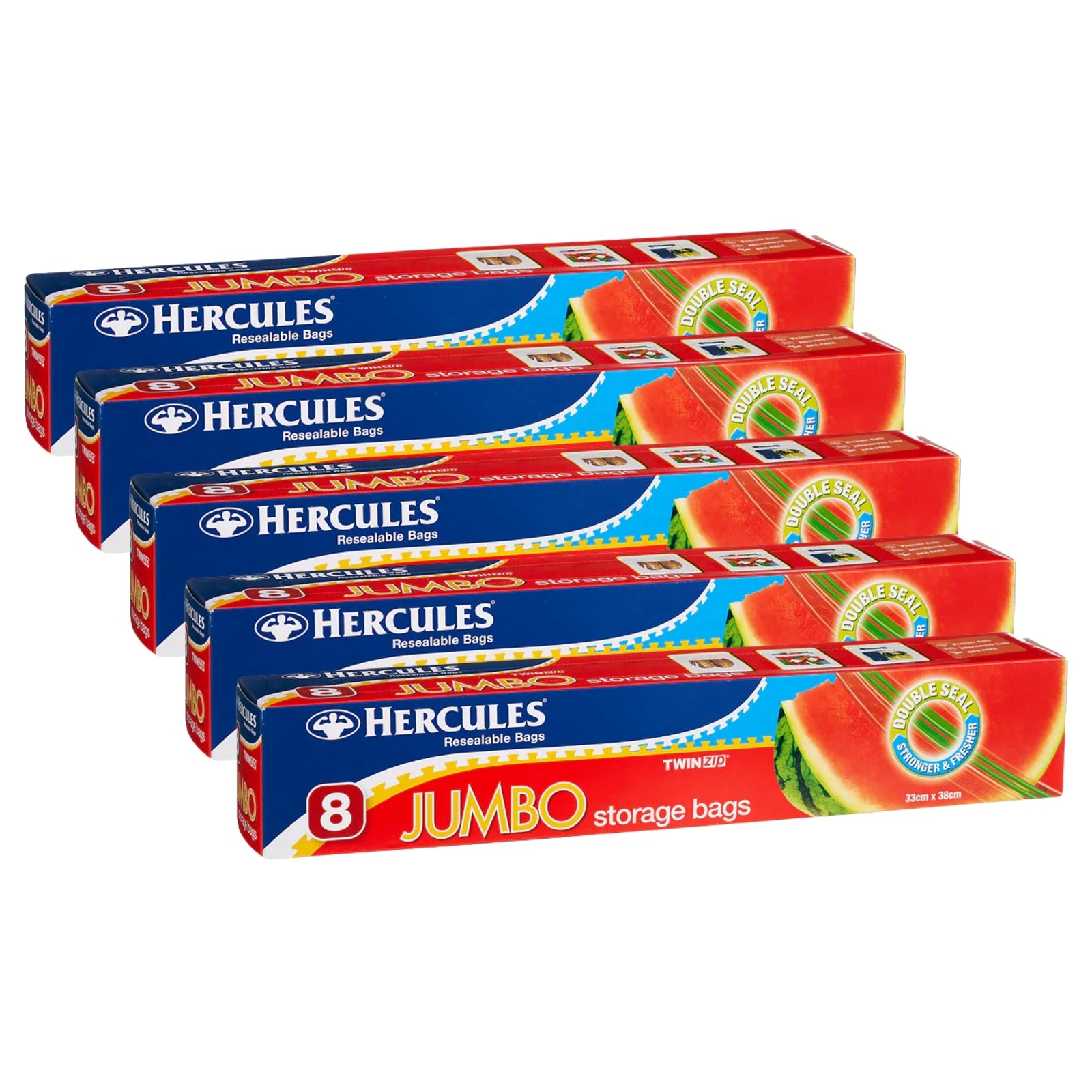 Hercules Jumbo Storage Bags 8pk x5 Food Kitchen Storage & Organisation