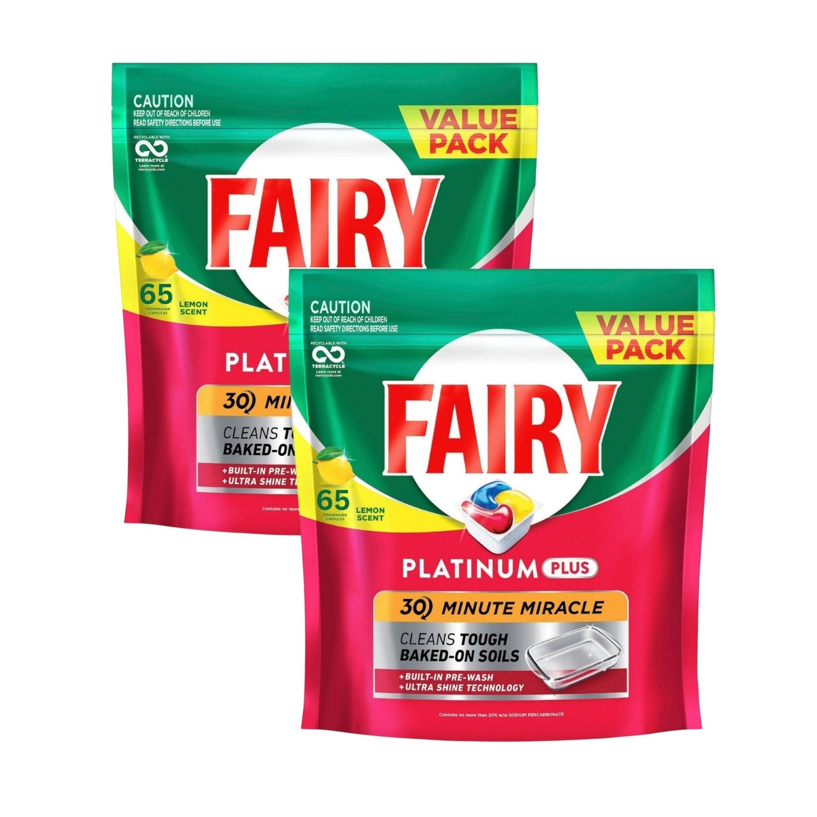 Fairy Platinum Plus 120 Lemon Dishwasher Tablets Cleaning Products