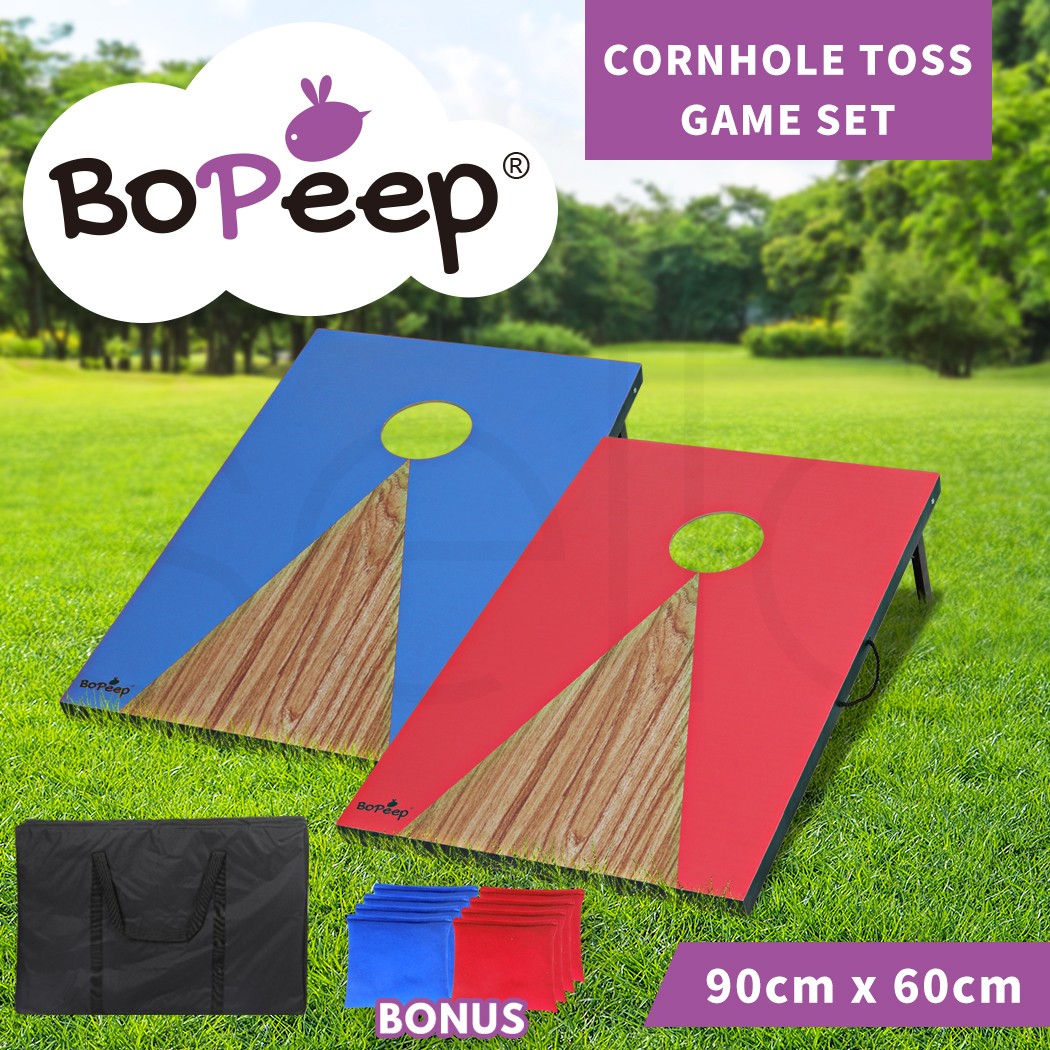 Bopeep Kids Bean Bag Toss Cornhole Game Set 8 Bags Quality MDF Board