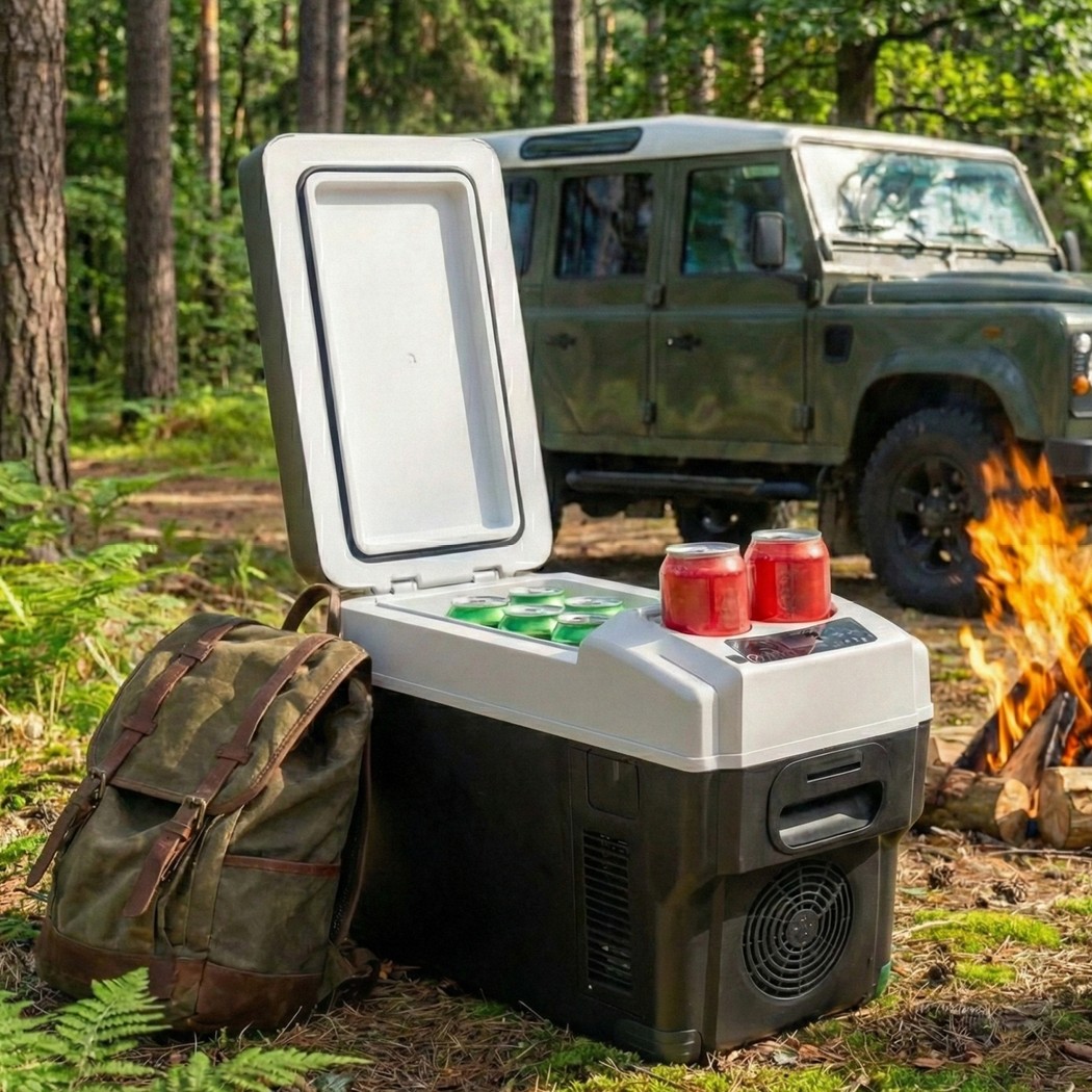 Spector 13L Portable Car Fridge Freezer 12V 24V Camping Travel Cooler Black