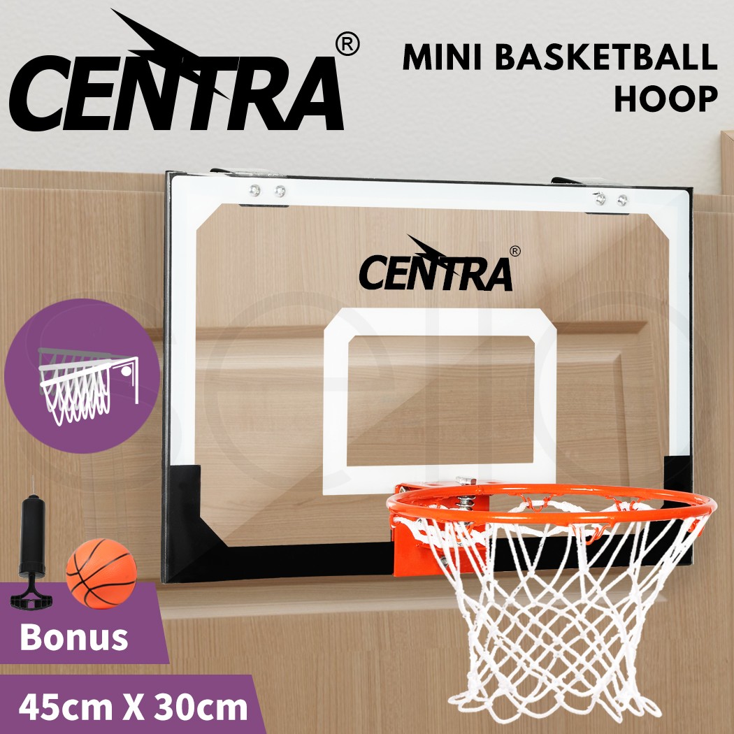 Centra KD1097 Mini Basketball Hoop Wall-Mounted White Nylon Kids Toy