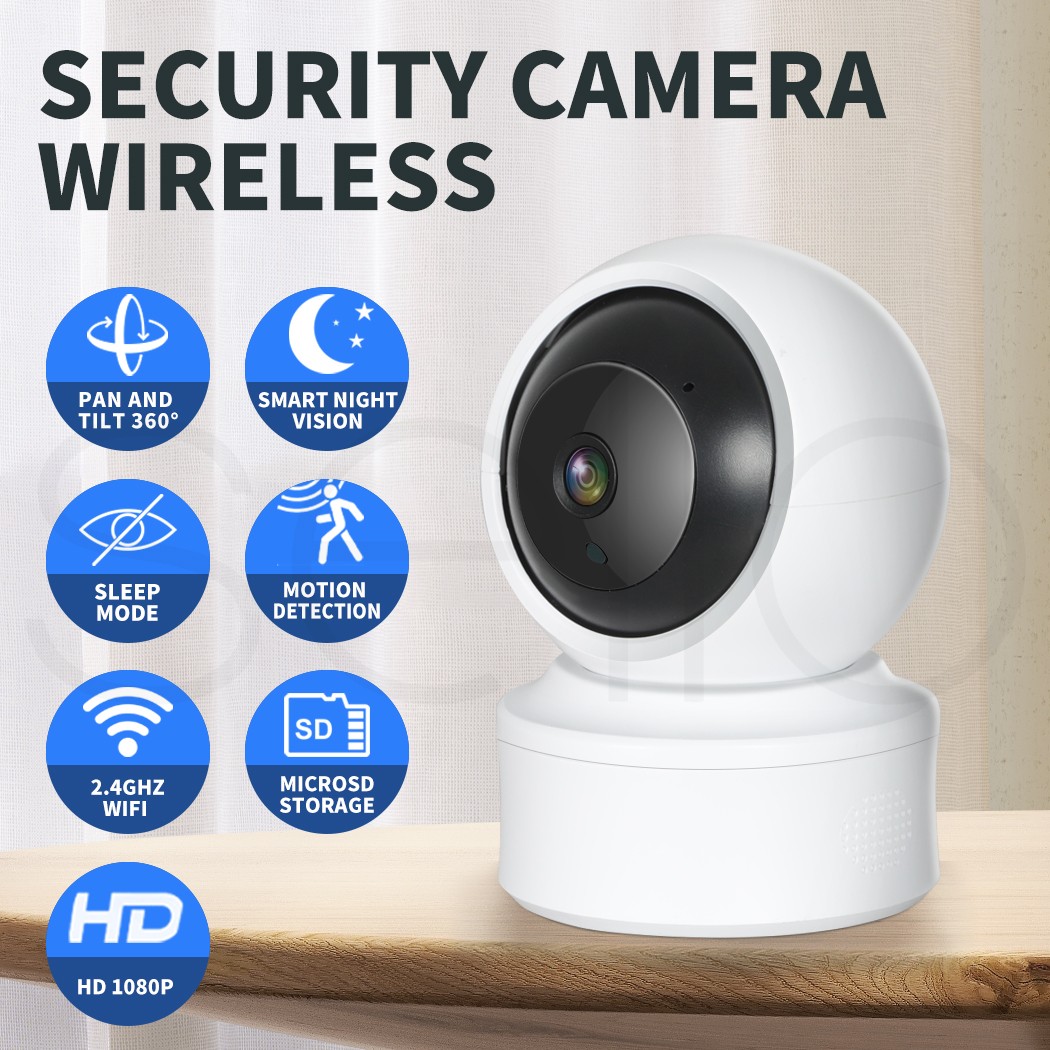 C6N Home Security Camera Wireless 360 Indoor Outdoor WIFI Full-HD CCTV