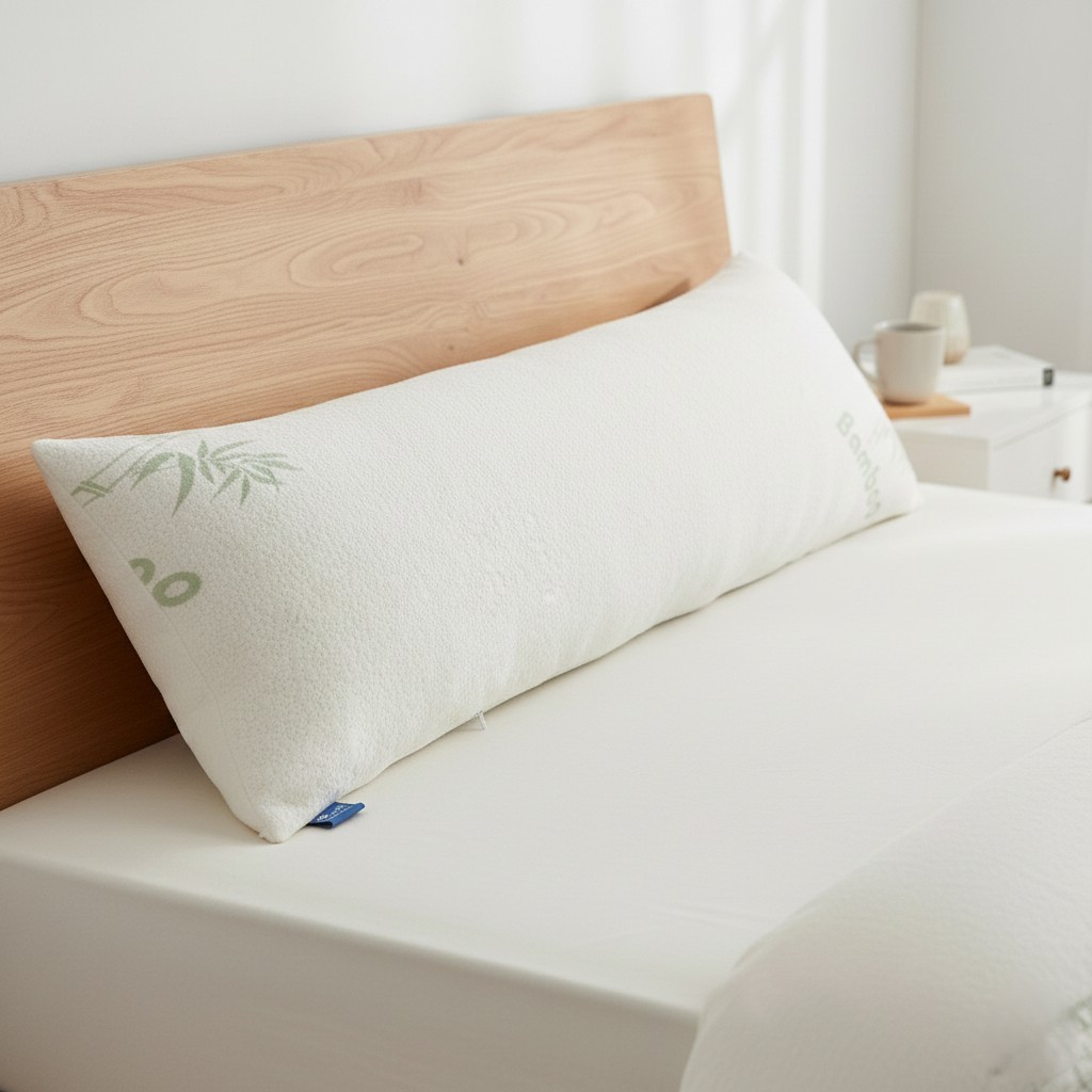 Dreamz Body Pillow Memory Foam Long 120 cm Maternity Nursing Support White