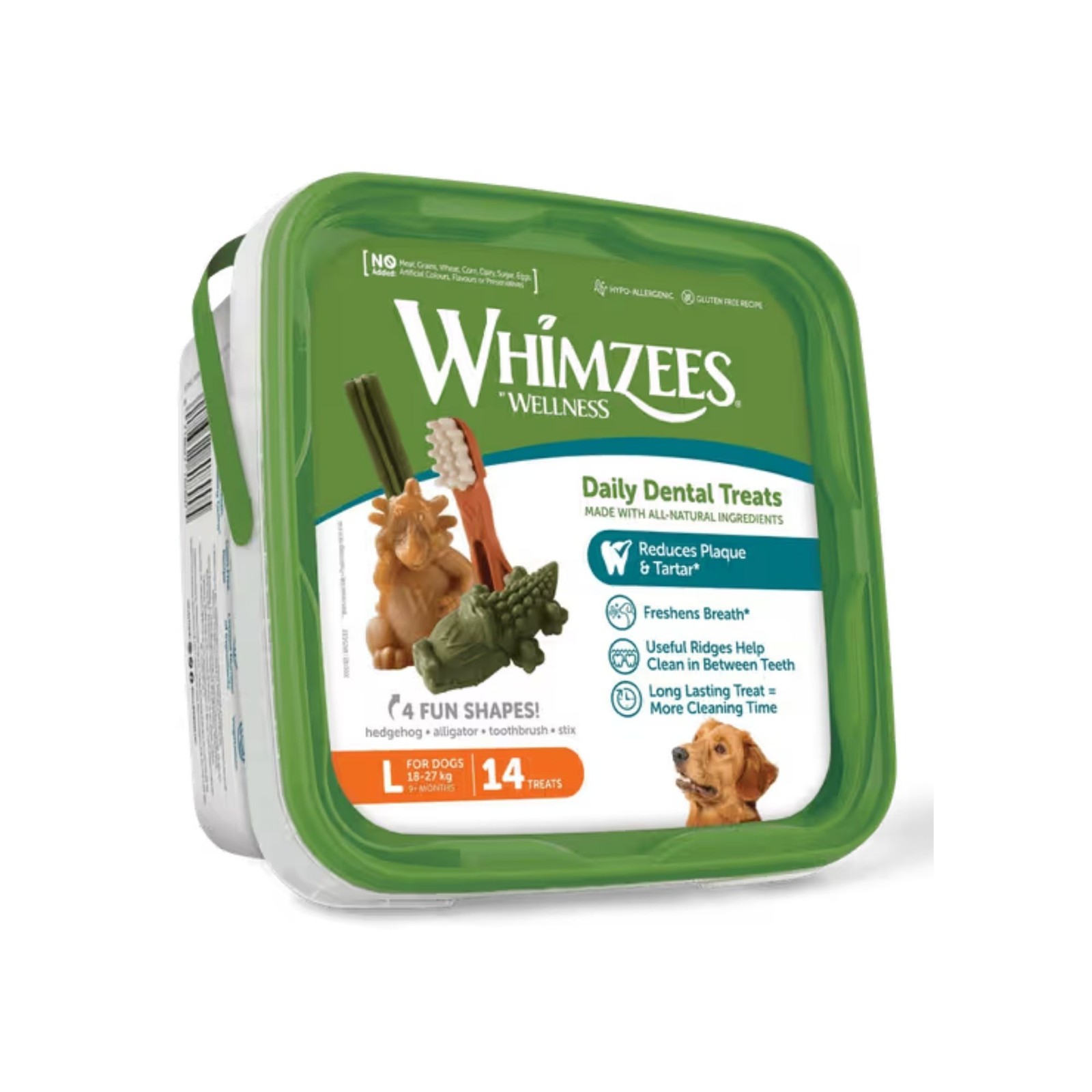 Whimzees Large Variety Value Toothbrush 14pk Dogs Oral Hygiene Pet Supplies