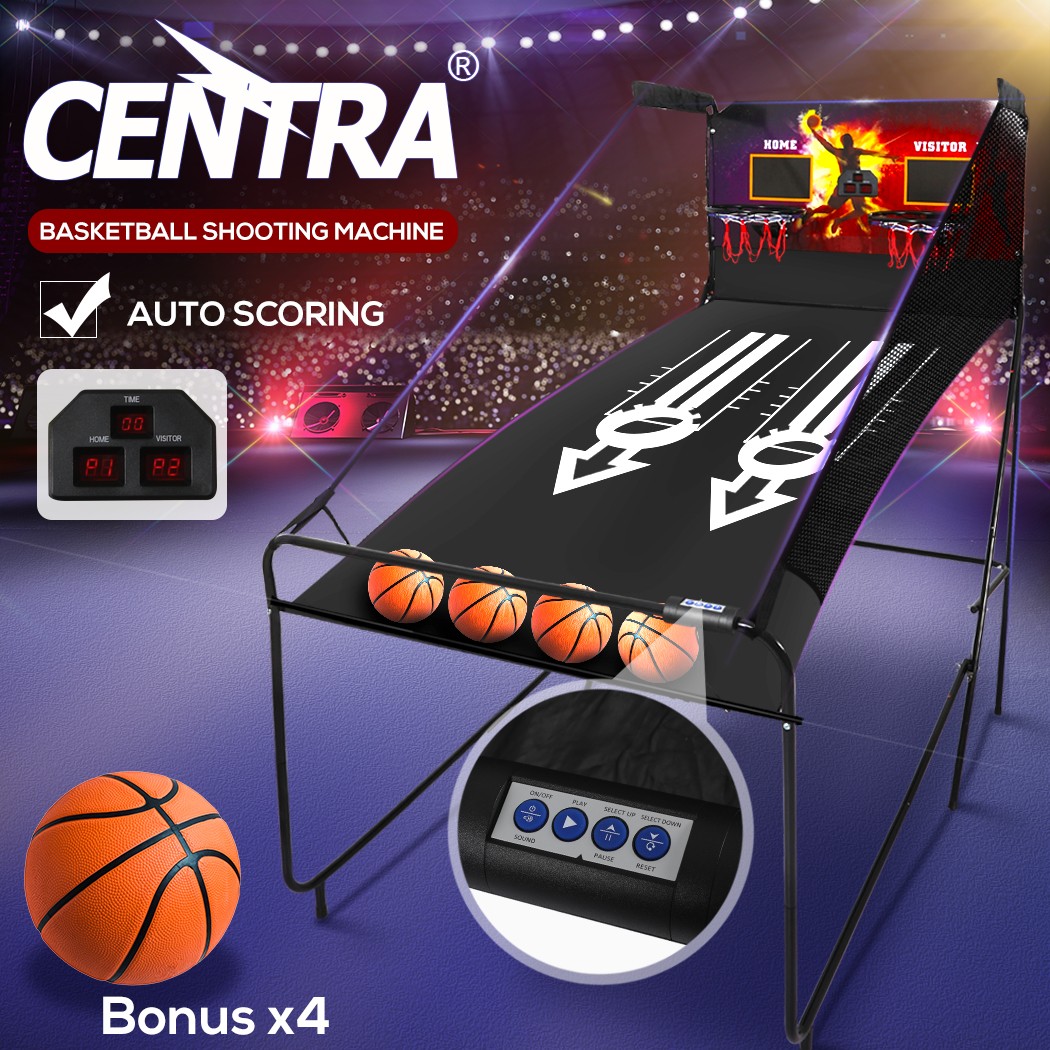 Centra Electronic Basketball Arcade Game Dual Shot LED Scoring Indoor Outdoor