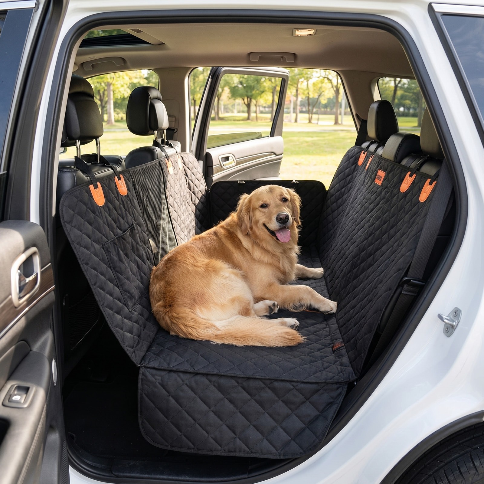 Pawz Dog Car Cover Back Seat Hammock Waterproof Safety Protector 600D Oxford