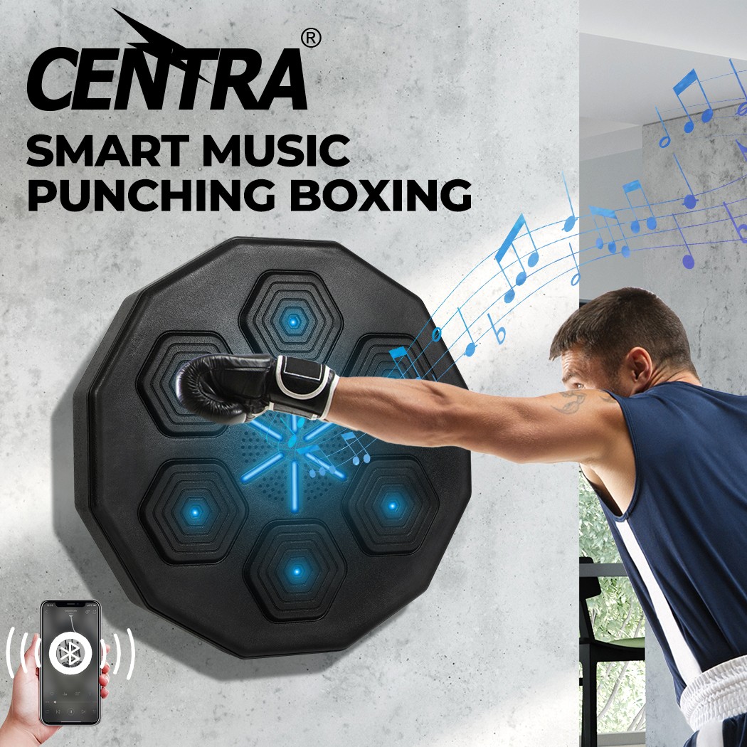 Centra Smart Electronic Music Punching Boxing Machine Bluetooth Black 40cm
