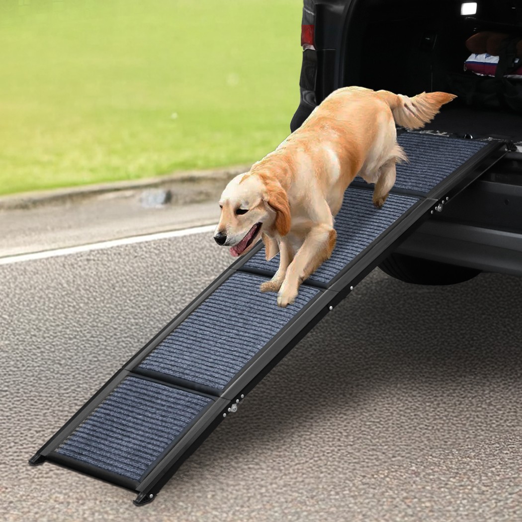 PAWZ Dog Stairs Ladder Convertible Foldable Portable Travel 180cm Navy-180cm