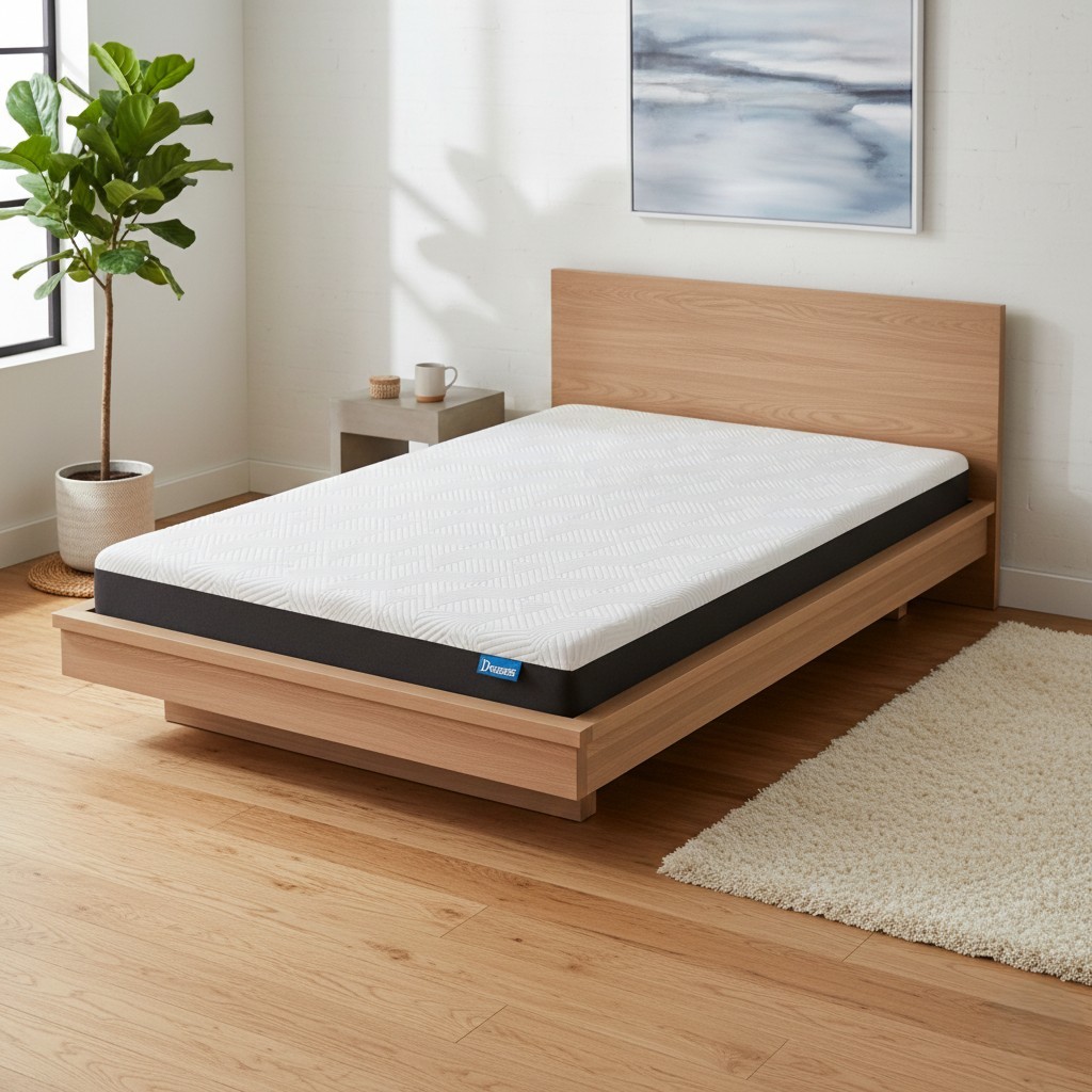 Dreamz Single Mattress Memory Foam Cooling Breathable 15cm Medium Firm White