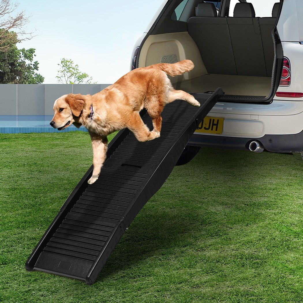 Pawz Dog Ramp Car SUV Travel Foldable Portable Plastic Slip-resistant Black 80kg