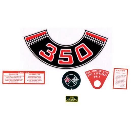 RSP Decal Kit Engine Bay & Diff Tag Monaro HT HG 350 V8 - ED1013A Auto