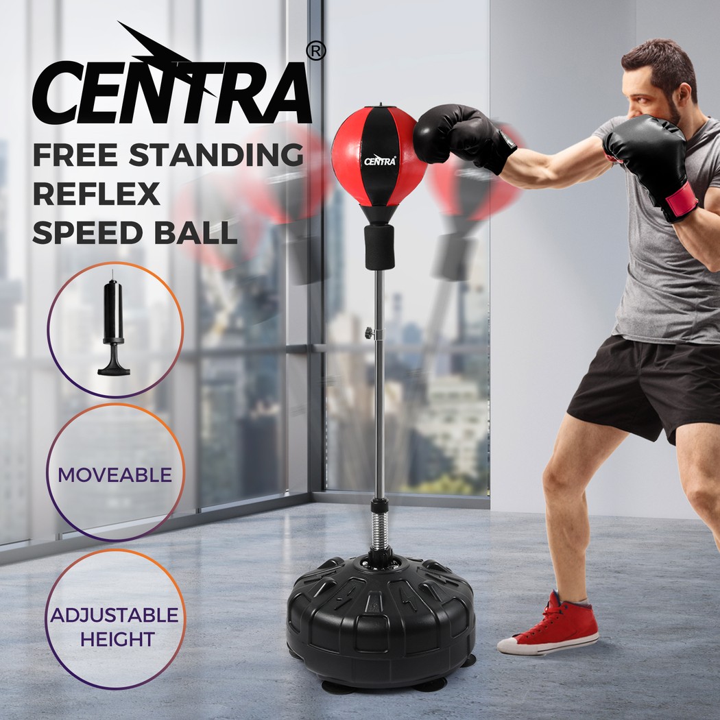 Centra Free Standing Boxing Punching Bag Speed Ball Reflect Reaction Training