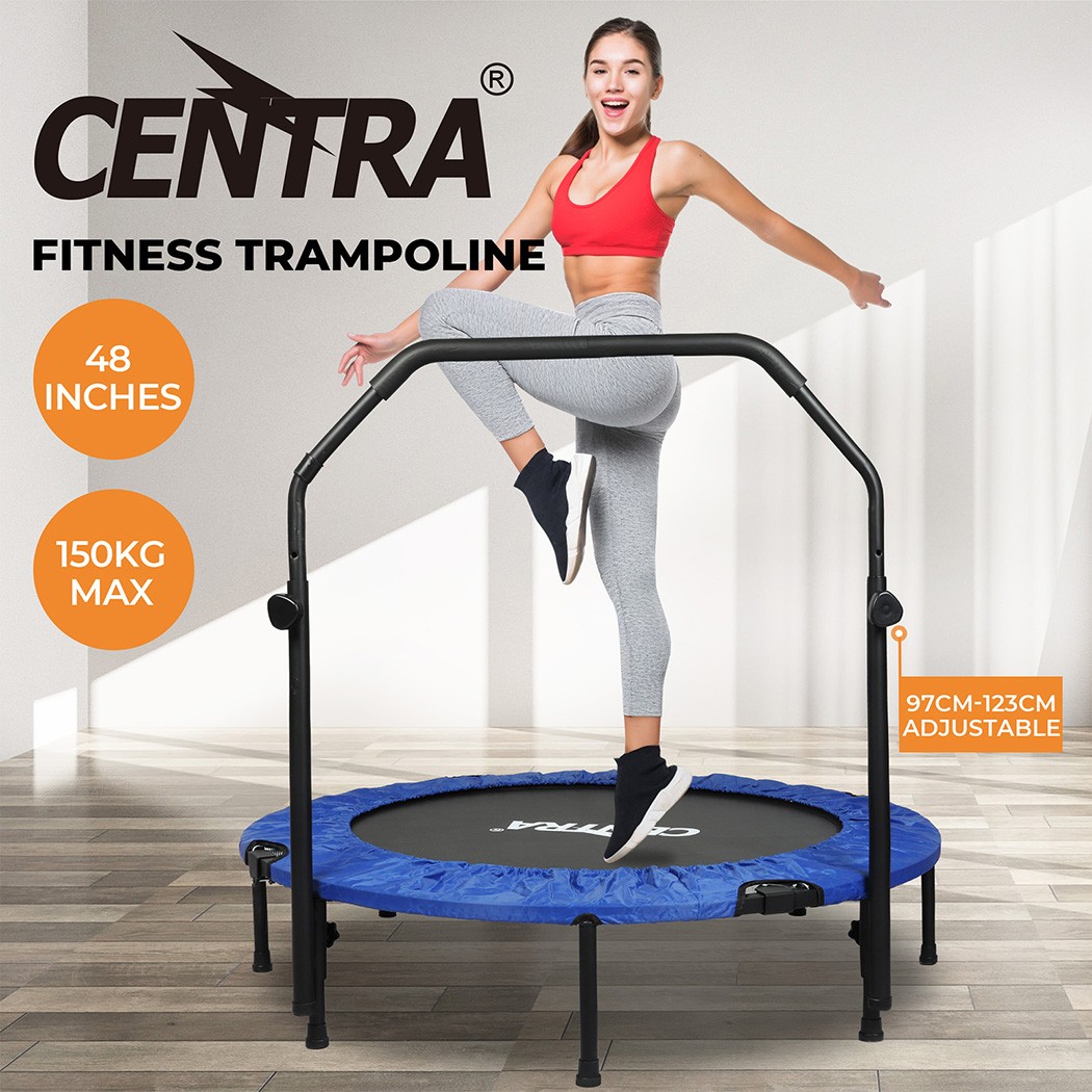 Centra 48 Mini Trampoline Rebounder Folding Fitness Exercise Home Gym