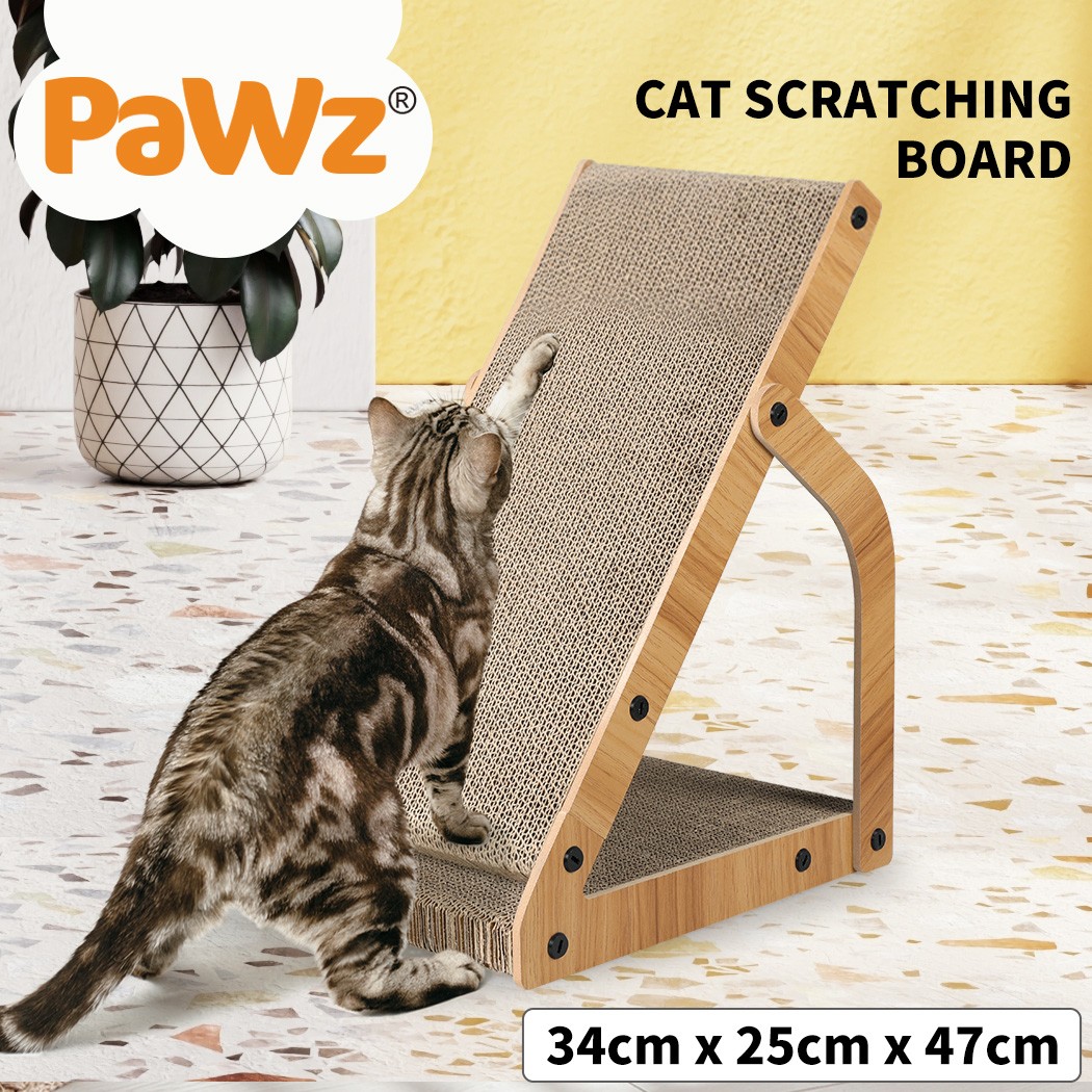 Pawz Cat Scratcher Corrugated Cardboard Scratching Board/Mat Scratch Bed Toy Pad