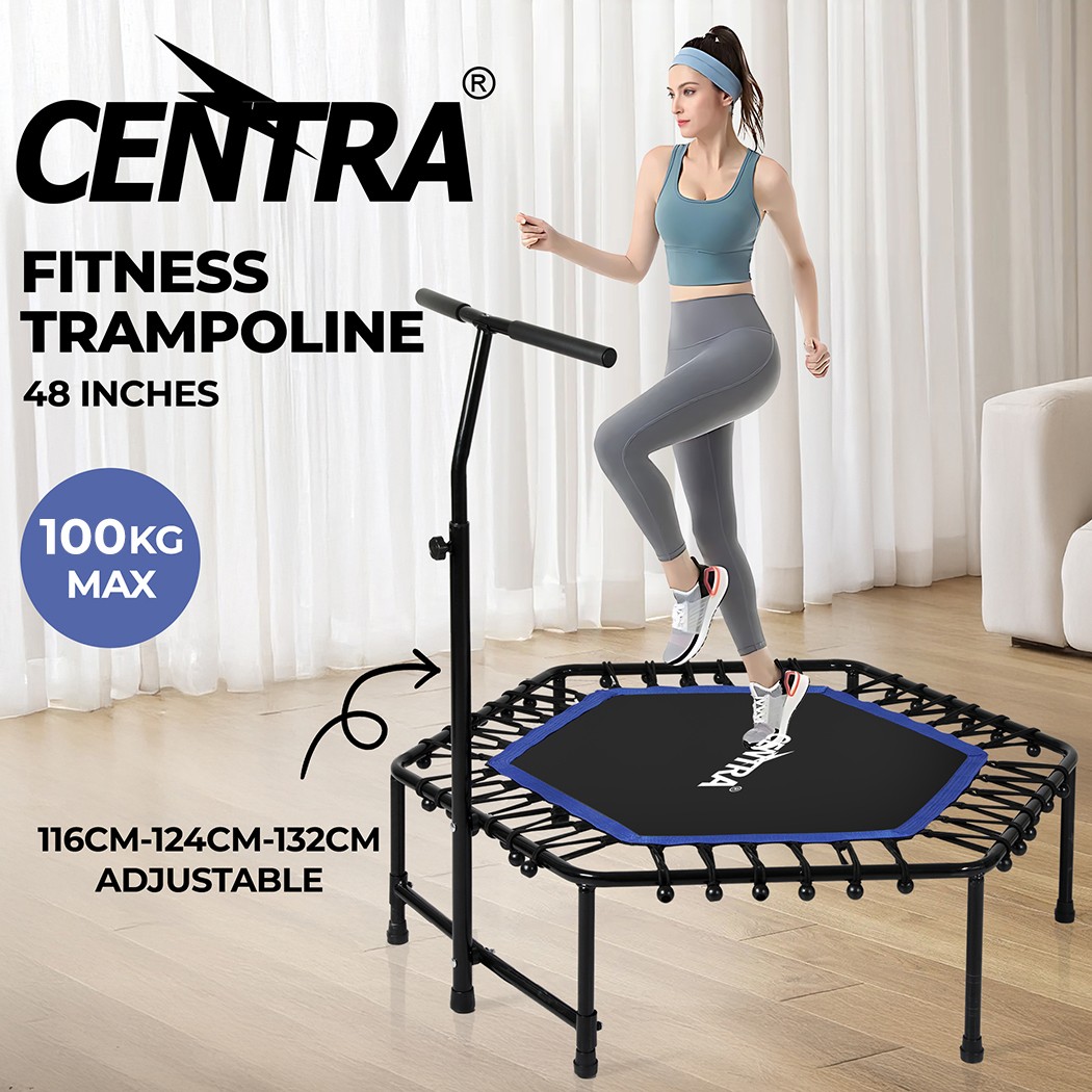 Centra 48 Mini Trampoline Rebounder Bungees Foam Sleeves Fitness Cardio