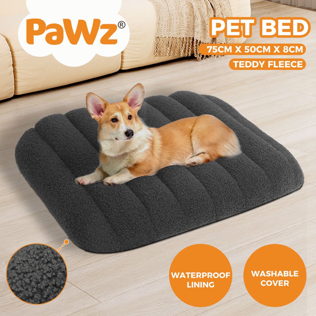 Pawz Dog Bed Orthopedic Egg Foam Sofa Mattress Mat Cushion Waterproof Grey M