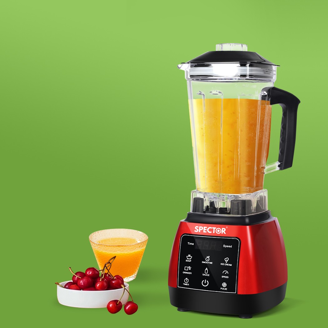 Spector SEL-AP0029-RD 2L 1500 Electric Commercial Blender Mixer Ice Crush