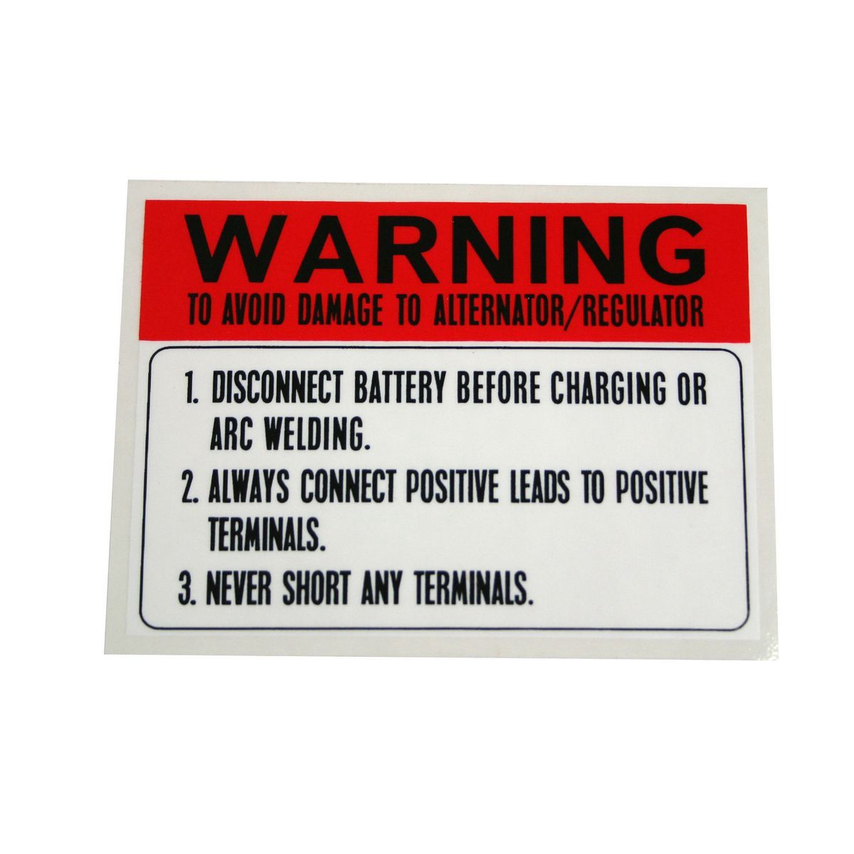 RSP Decal Battery Warning Falcon XA-XD Fairlane ZF-ZJ - BD4381 Electronics Auto