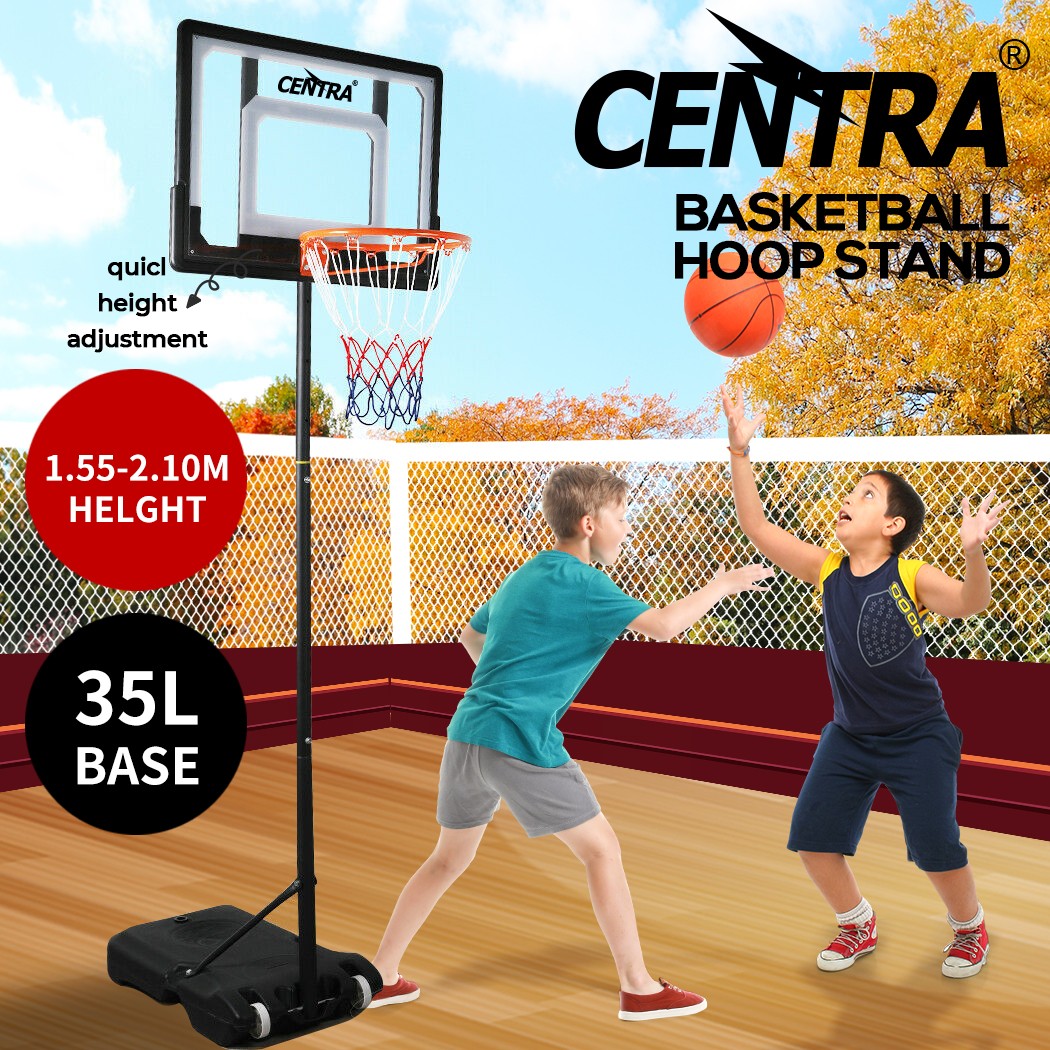 Centra Basketball Hoop Stand Portable 2.1m Adjustable Height Kids Backboard